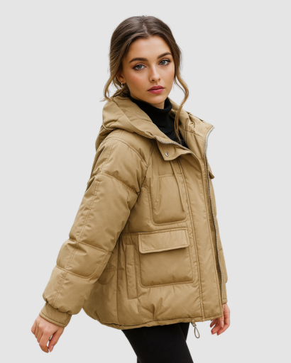 Doudoune Femme à Capuche – Chaude, Légère et Stylée