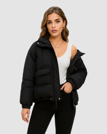 Doudoune Femme à Capuche – Chaude, Légère et Stylée