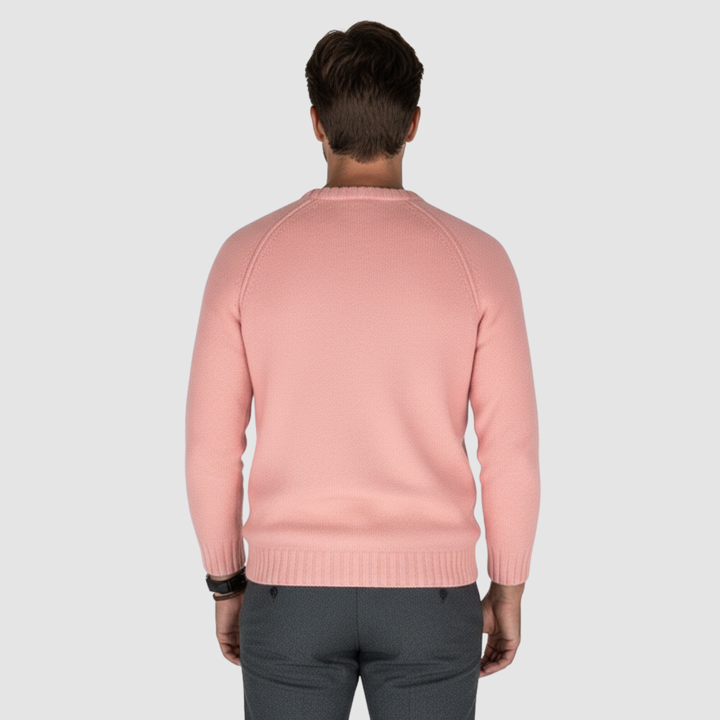 Pull Homme Classique à Col Rond – Maille Douce & Élégante