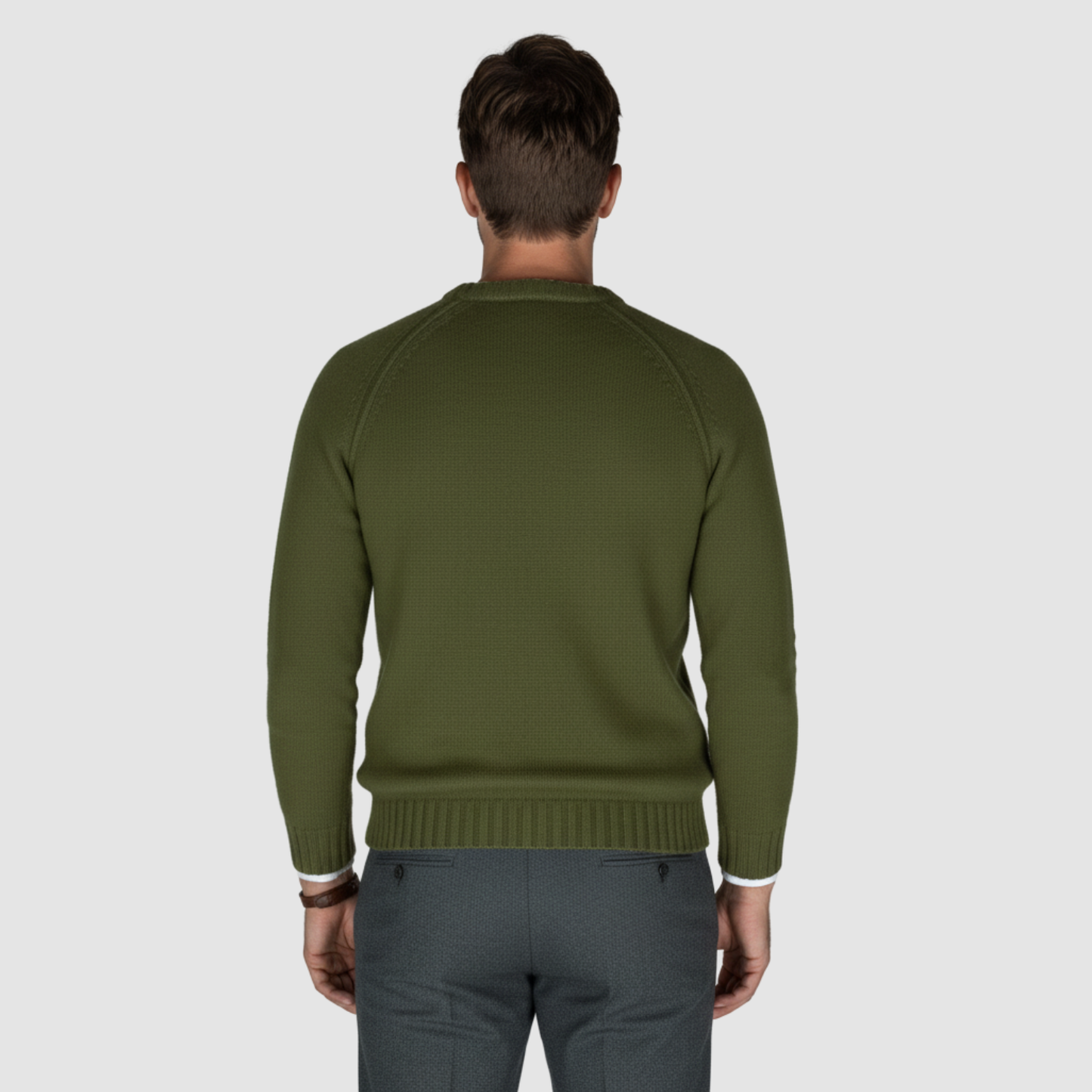 Pull Homme Classique à Col Rond – Maille Douce & Élégante