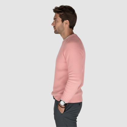 Pull Homme Classique à Col Rond – Maille Douce & Élégante