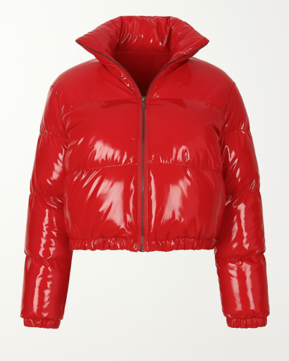 Blouson Matelassé Femme Brillant – Coupe Courte Moderne