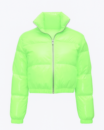 Blouson Matelassé Femme Brillant – Coupe Courte Moderne