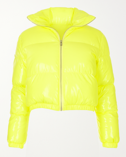 Blouson Matelassé Femme Brillant – Coupe Courte Moderne