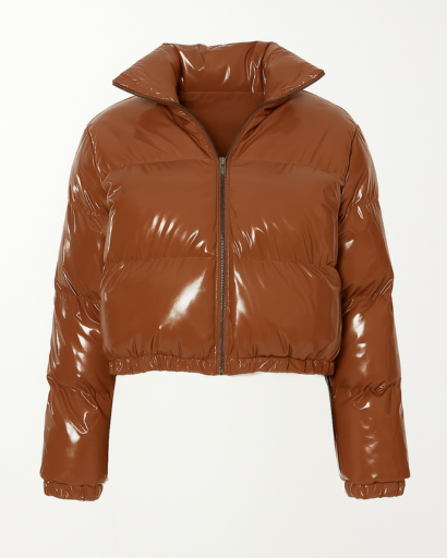 Blouson Matelassé Femme Brillant – Coupe Courte Moderne