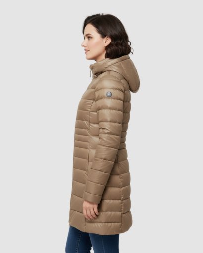 Doudoune Longue Femme Ultra-Légère & Chaude – Coupe Slim & Capuche