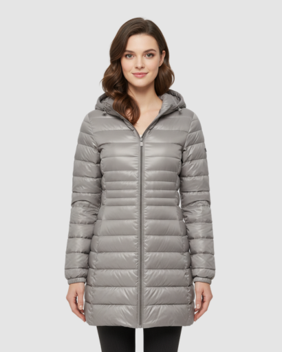 Doudoune Longue Femme Ultra-Légère & Chaude – Coupe Slim & Capuche