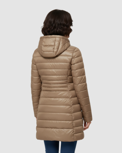 Doudoune Longue Femme Hiver avec Capuche – Manteau Matelassé Ultra Léger et Chaud