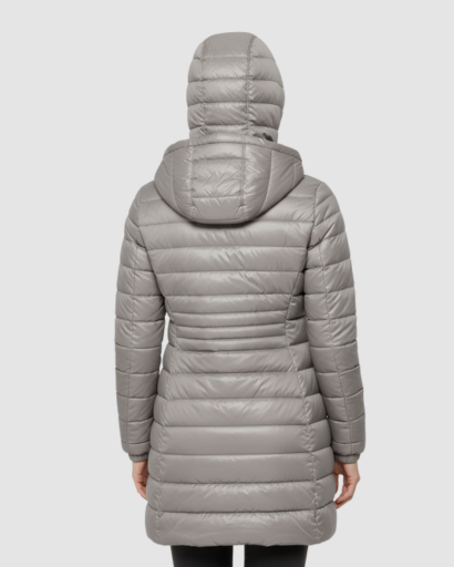 Doudoune Longue Femme Hiver avec Capuche – Manteau Matelassé Ultra Léger et Chaud