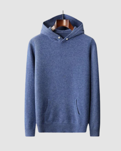 Pull Hoodie Homme en Cachemire – Luxe, Confort & Élégance Moderne