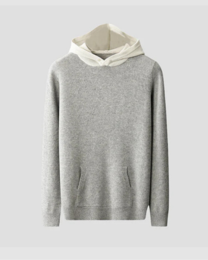 Pull Hoodie Homme en Cachemire – Luxe, Confort & Élégance Moderne