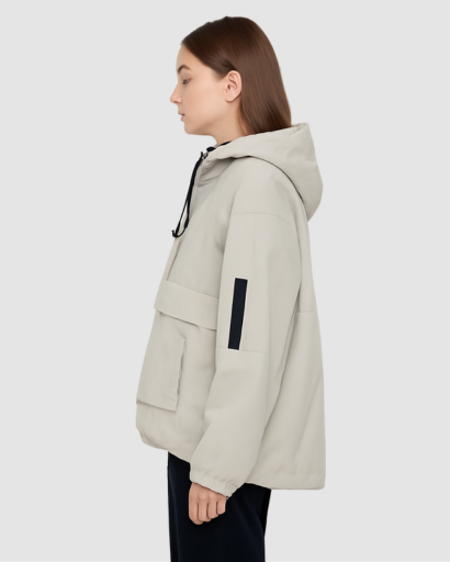 Veste Anorak Femme à Capuche – Style Sport & Protection Légère