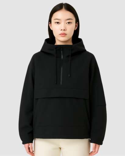 Veste Anorak Femme à Capuche – Style Sport & Protection Légère