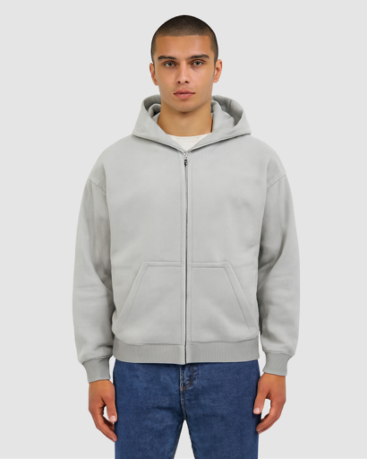 Sweat à Capuche Homme Oversize Zippé – Confort Doux & Style Moderne