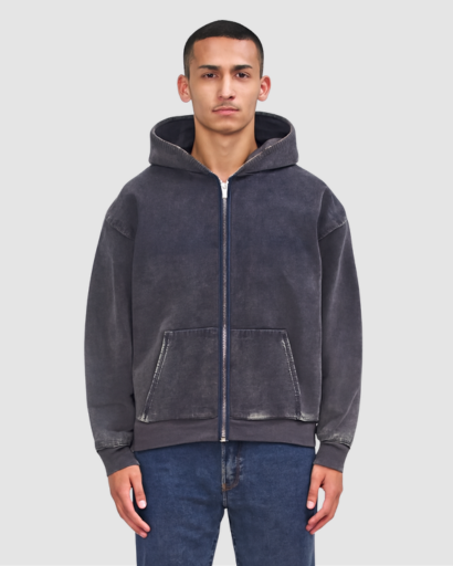 Sweat à Capuche Homme Oversize Zippé – Confort Doux & Style Moderne
