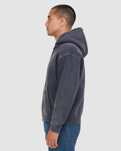 Sweat à Capuche Homme Oversize Zippé – Confort Doux & Style Moderne