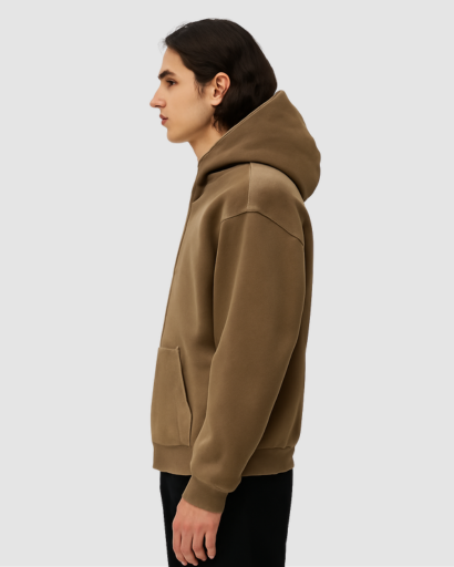 Sweat à Capuche Homme Oversize Zippé – Confort Doux & Style Moderne