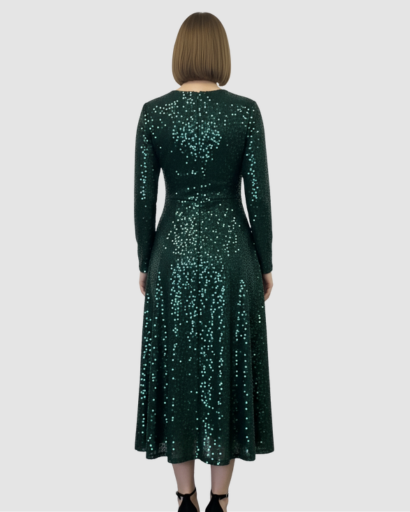 Robe Maxi Femme Séquins Coupe Élégante – Effet Brillant & Glamour | Soirée & Invitée Mariage
