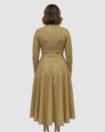 Robe Maxi Femme Séquins Coupe Élégante – Effet Brillant & Glamour | Soirée & Invitée Mariage