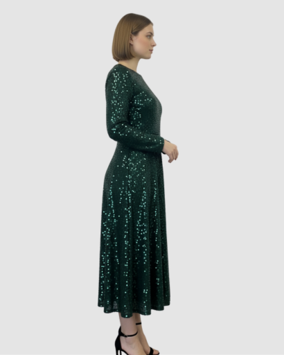 Robe Maxi Femme Séquins Coupe Élégante – Effet Brillant & Glamour | Soirée & Invitée Mariage
