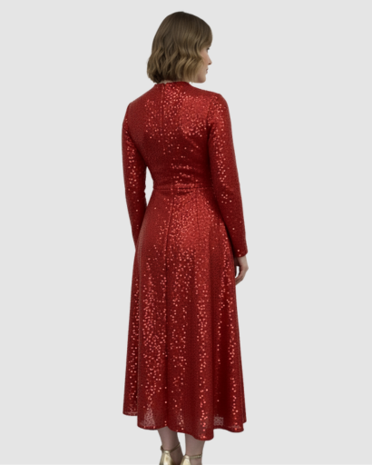 Robe Maxi Femme Séquins Coupe Élégante – Effet Brillant & Glamour | Soirée & Invitée Mariage