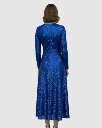 Robe Maxi Femme Séquins Coupe Élégante – Effet Brillant & Glamour | Soirée & Invitée Mariage