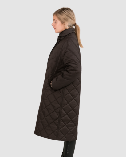 Manteau Long Femme Matelassé – Chaud, Élégant & Confort d’Hiver