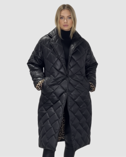 Manteau Long Femme Matelassé – Chaud, Élégant & Confort d’Hiver