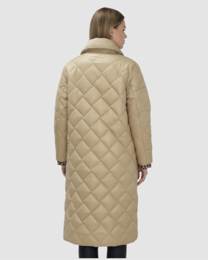 Manteau Long Femme Matelassé – Chaud, Élégant & Confort d’Hiver