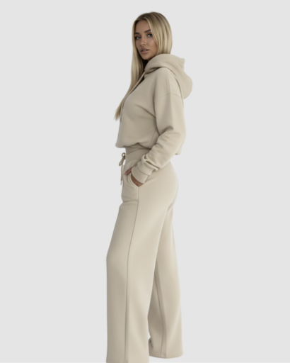 Ensemble Confort Femme 2 Pièces – Hoodie & Pantalon Large