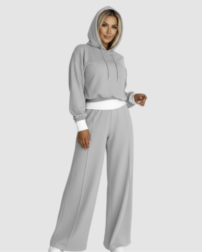 Ensemble Confort Femme 2 Pièces – Hoodie & Pantalon Large