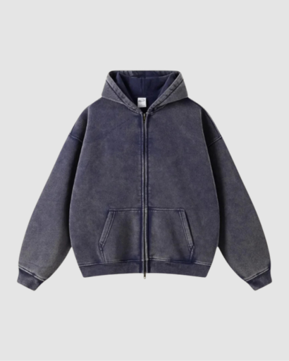 Sweat à Capuche Homme Oversize Zippé – Confort Doux & Style Moderne