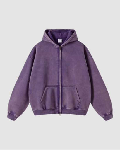 Sweat à Capuche Homme Oversize Zippé – Confort Doux & Style Moderne