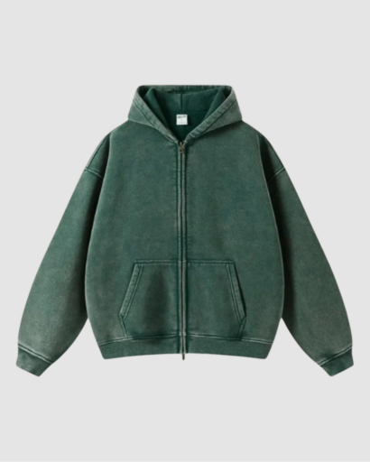 Sweat à Capuche Homme Oversize Zippé – Confort Doux & Style Moderne