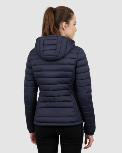 Veste Doudoune Femme Ultra-Légère avec Capuche – Coupe Ajustée & Isolation Chaude