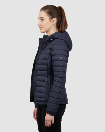Veste Doudoune Femme Ultra-Légère avec Capuche – Coupe Ajustée & Isolation Chaude