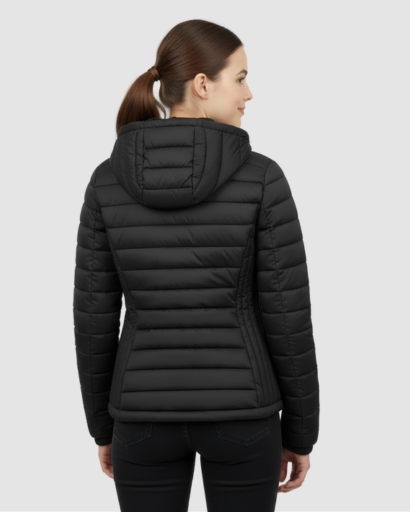 Veste Doudoune Femme Ultra-Légère avec Capuche – Coupe Ajustée & Isolation Chaude