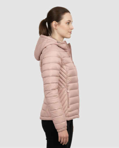 Veste Doudoune Femme Ultra-Légère avec Capuche – Coupe Ajustée & Isolation Chaude