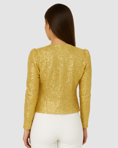 Veste Courte Femme Paillettes – Élégance Brillante & Glamour | Soirée & Invitée de Mariage