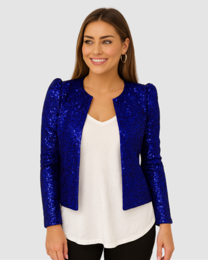 Veste Courte Femme Paillettes – vue 4