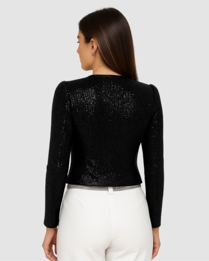 Veste Courte Femme Paillettes – Élégance Brillante & Glamour | Soirée & Invitée de Mariage