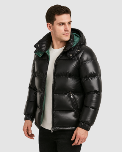 Doudoune Capuche Longues Manches – Isolation Thermique & Style Moderne