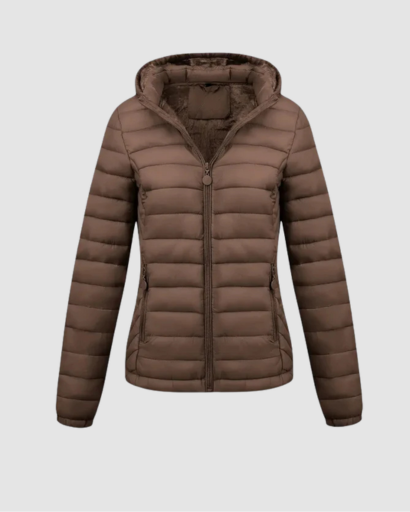 Veste Doudoune Femme Ultra-Légère avec Capuche – Coupe Ajustée & Isolation Chaude