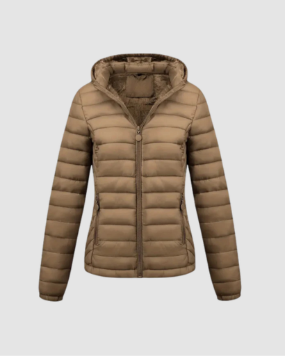 Veste Doudoune Femme Ultra-Légère avec Capuche – Coupe Ajustée & Isolation Chaude