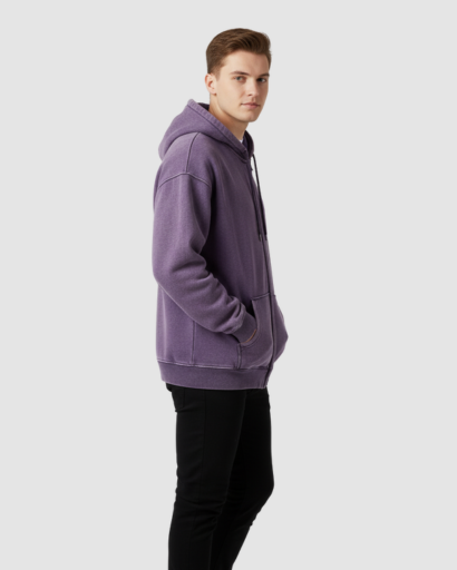 Sweat à Capuche Homme Oversize Zippé – Confort Doux & Style Moderne