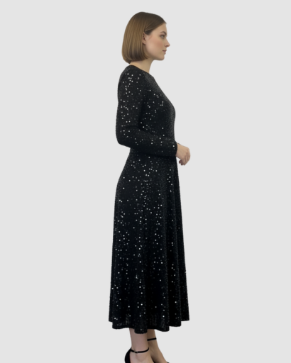 Robe Maxi Femme Séquins Coupe Élégante – Effet Brillant & Glamour | Soirée & Invitée Mariage