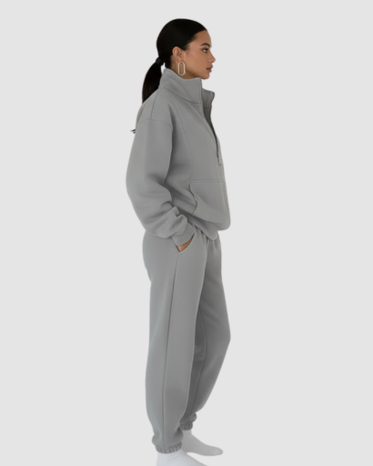 Ensemble Jogging Femme Confort – Haut Zippé & Pantalon Doux