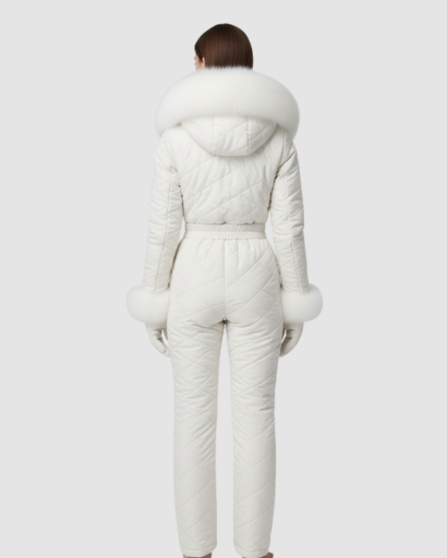 Combinaison de Ski Femme avec Ceinture – Finitions Douillettes et Élégantes