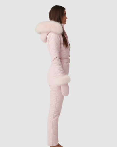 Combinaison de Ski Femme avec Ceinture – Finitions Douillettes et Élégantes