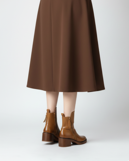 Bottines à Talon Bloc avec Fermeture Latérale – Confort Chic au Quotidien